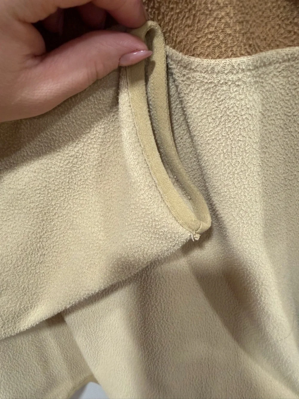 The North Face Fleece Pullover Quarter Zip Tan Brown Colorblock Jacket Men’s XL
